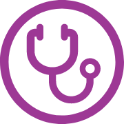 A stethoscope icon for nurse ambassadors.